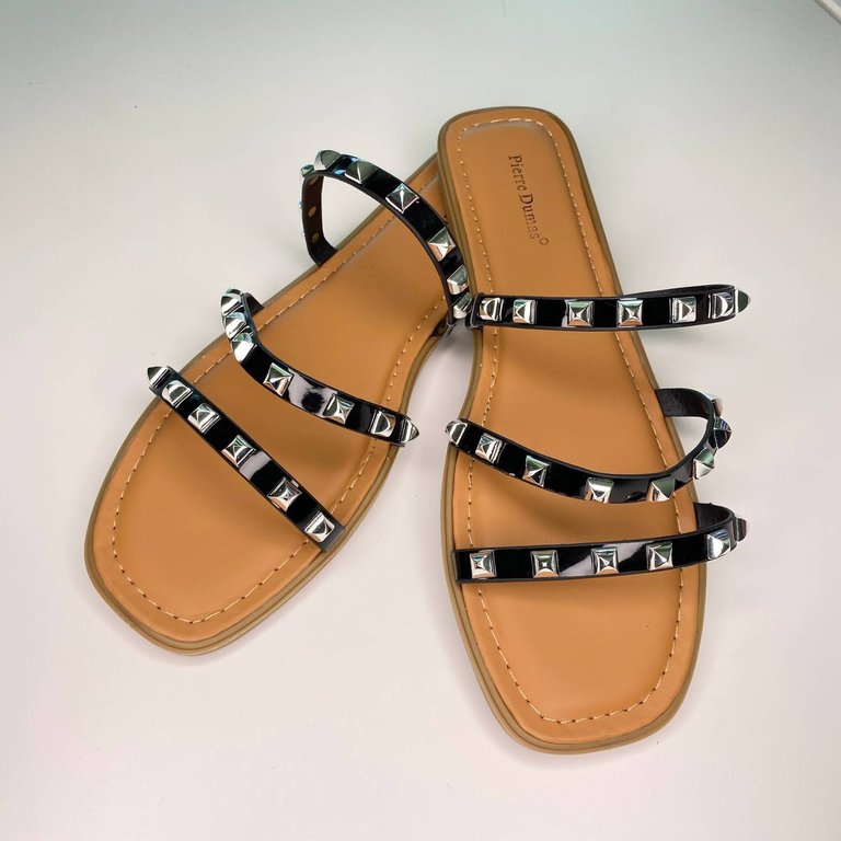 Wild Walking Sandal In Black - Black