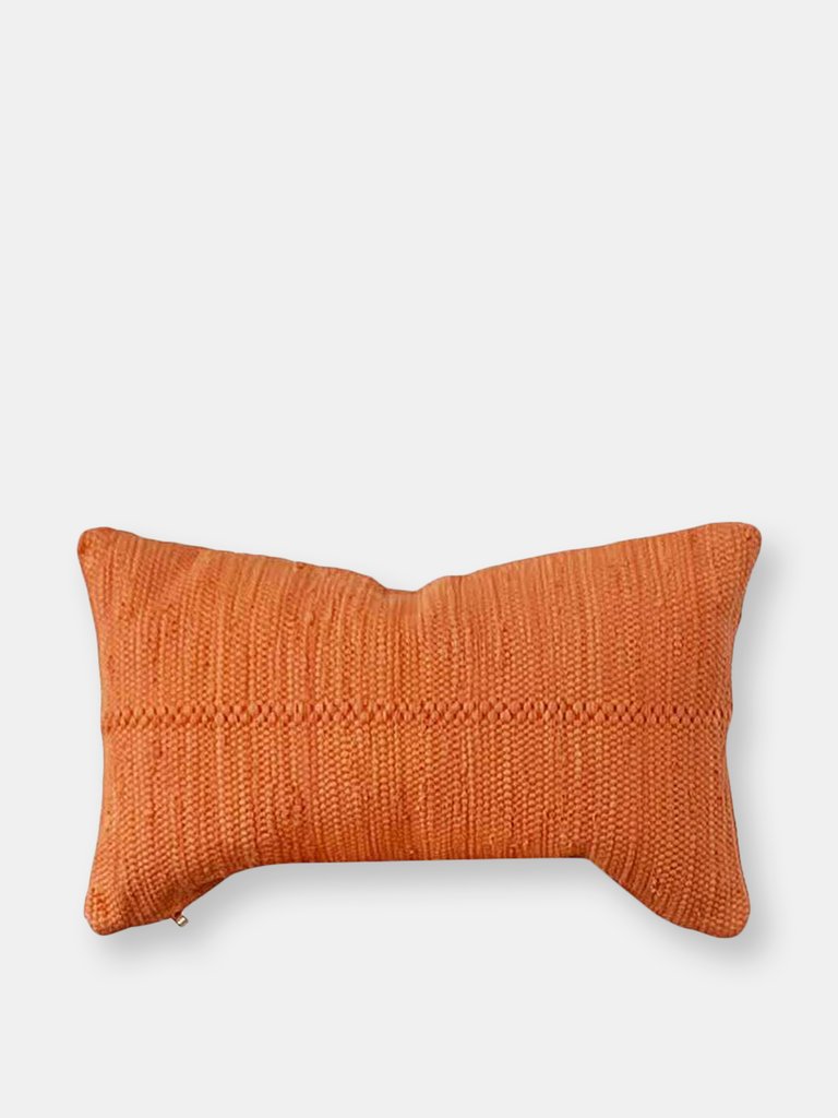 Chindi Lumbar Pillow in Pottery - Pottery