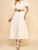 Button Down Belted Maxi Dress In Cream - Cream