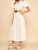 Button Down Belted Maxi Dress In Cream