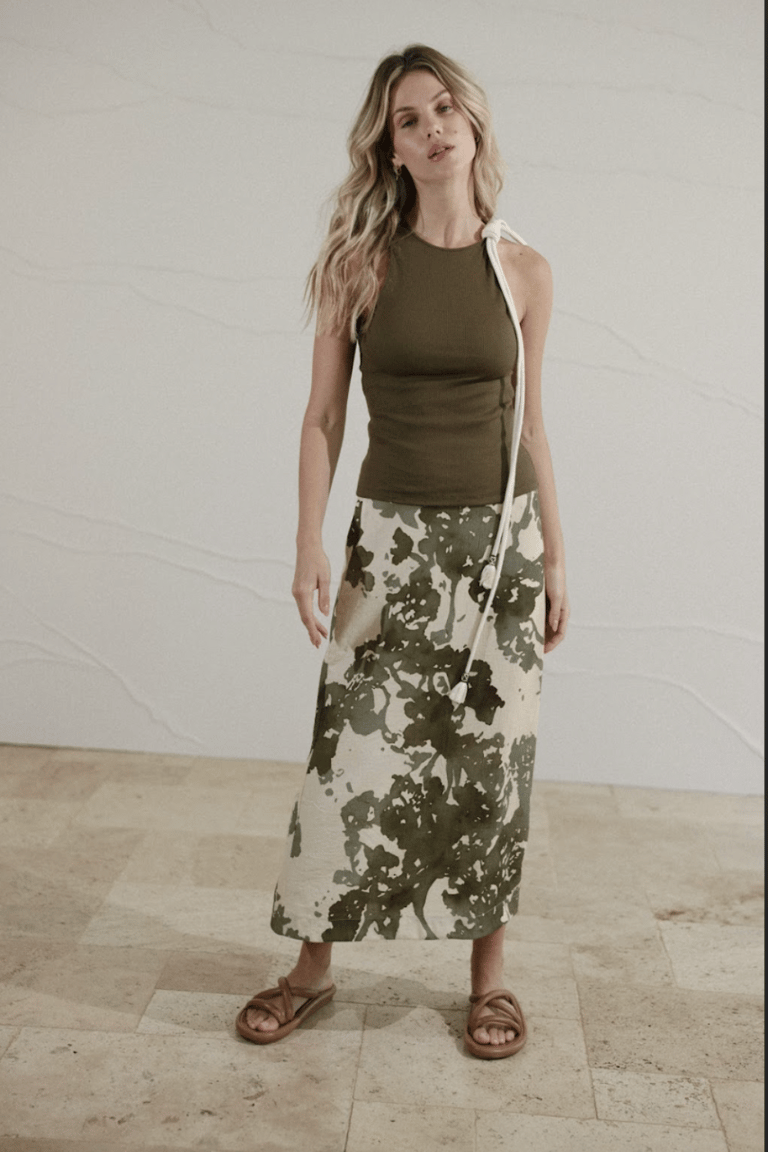 Guarani Top - Olive Green