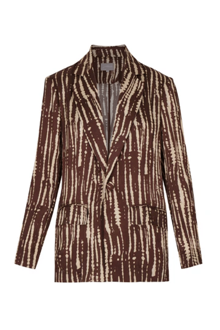 Parana Blazer Brown Stripes - Brown Stripes