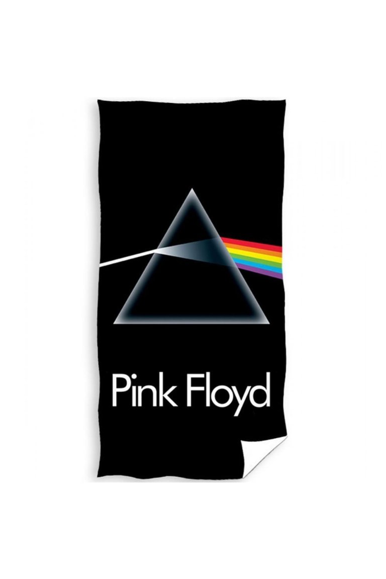 Pink Floyd Cotton Beach Towel (Black) (One Size) - Black