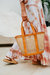 Andrea Cane Woven And Leather Shopper Tote - Brown