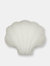 Clam Shell Plush Pillow - White