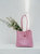Darla Recycled Plastic Woven Tote - Bubblegum Pink - Pink Haley
