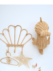 Kinsley Rattan Seahorse Nursery Wall Decor