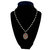 Women's Crystal Necklace - Red/White/Green