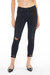 Audrey Mid Rise Skinny Crop Jeans - Carbon - Carbon