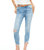 Audrey Mid Rise Skinny Crop Jeans - Sierra Distressed - Sierra Distressed
