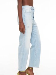 Cassie Crop Super High Rise Straight Crop Jeans