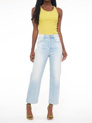 Cassie Crop Super High Rise Straight Crop Jeans