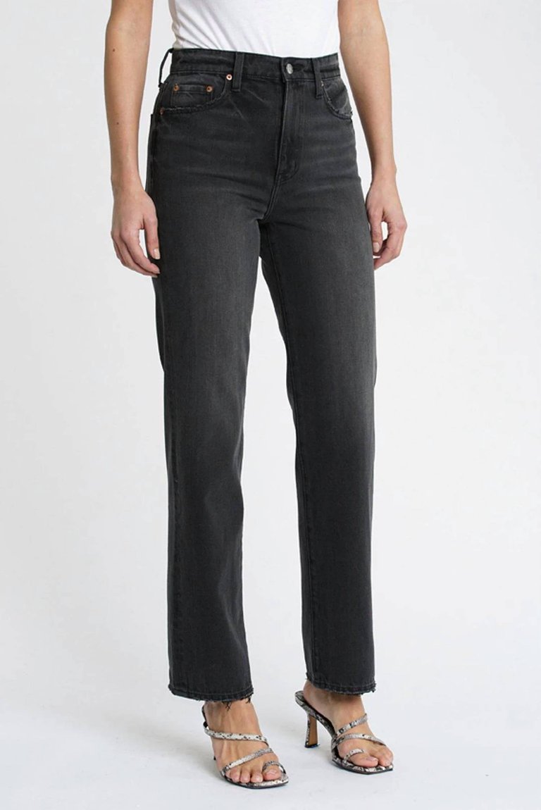 Cassie Super High Rise Straight Jeans In Retrograde