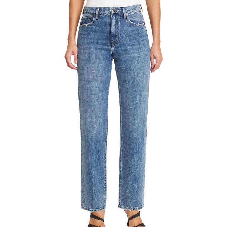 Cassie Super High Rise Straight Jeans In Tilburry - Tilburry