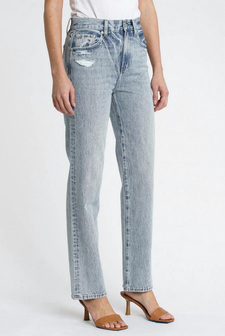 Cassie Super High Rise Straight Leg Jeans In Bowery