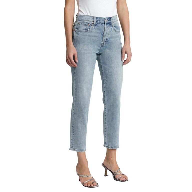 Charlie High Rise Straight Leg Jean In Crawford