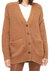 Grant Oversized Teddy Cardigan - Cognac