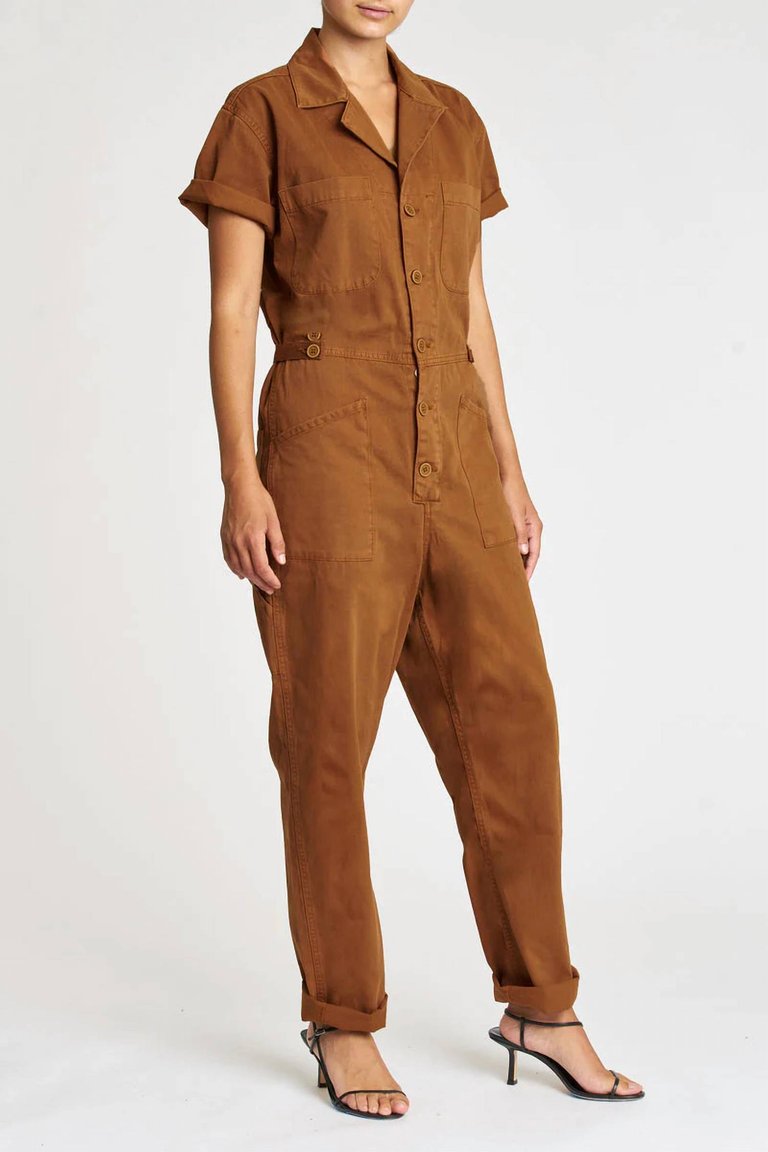 Grover Short Sleeve Field Suit In Spicy Brown