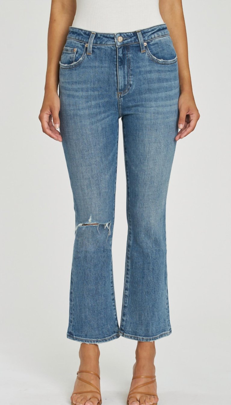 Lennon Cropped Bootcut Flare Jean - Canyon