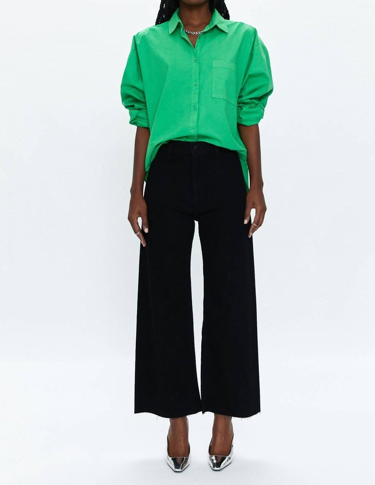 Penny High Rise Pants In Black - Black