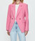 Remy Double Breasted Blazer - Pink Cosmos