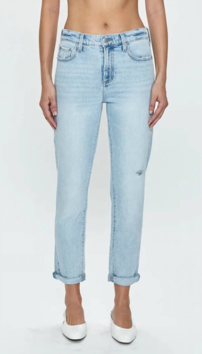 Riley Mid Rise Relaxed Girlfriend Jeans In Saint Vincent - Saint Vincent