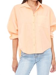 Sloane Oversized Button Down Shirt - Sherbet