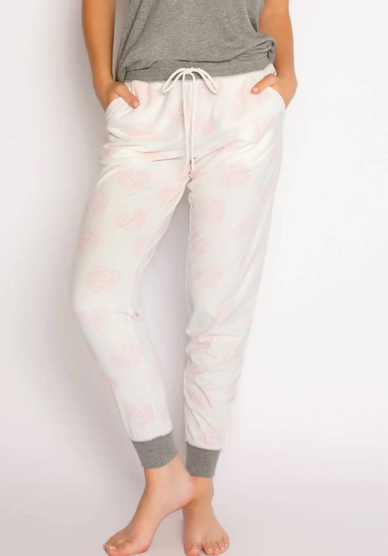 Live Life Gratefully Jammie Pants In Ivory