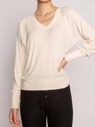 Long Sleeve Textured Knit Top - Stone
