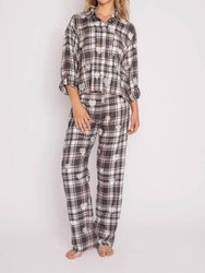 Mad For Plaid Pajama Pant - Charcoal