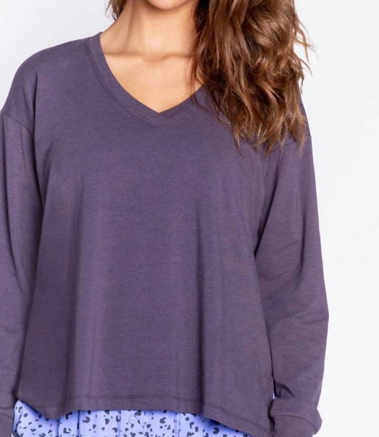 Molly Modal Top In Violet