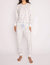 Polar Bear Express Luxe Micro Velour Top And Pant Set - Ivory