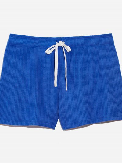 PJ Salvage Waffle Knit Lounge Short In Royal Blue product