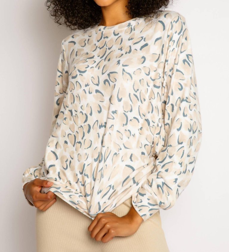 Wild About You Long Sleeve Top - Oatmeal