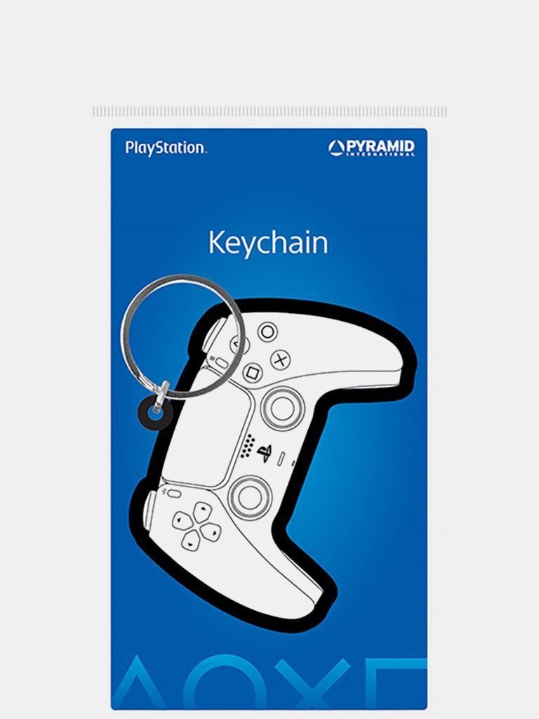 Controller Rubber Keychain - White/Black