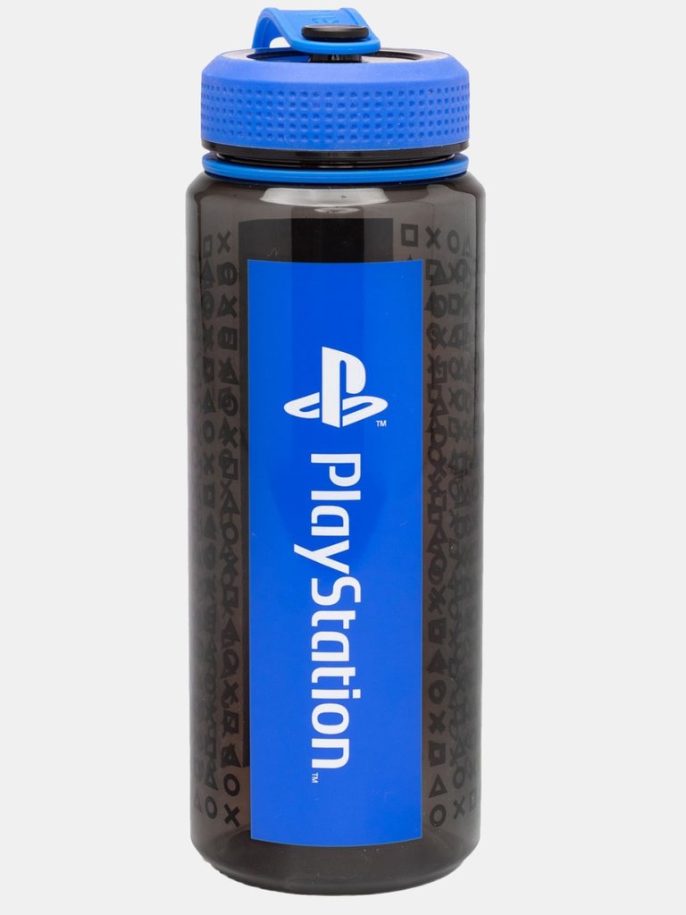 Playstation Logo Water Bottle (Black) (One Size) - Black