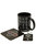 Playstation Onyx Mug Coaster And Keychain Set (Pack of 3) (Black) (One Size) - Black