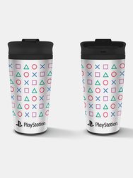 Playstation Shapes Metal Travel Mug (Multicolored) (One Size)