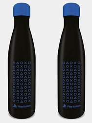 Symbol Metal Water Bottle - Black/Blue - Black/Blue