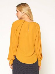 Gathered Shoulder Blouse