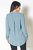 Long Sleeve Erin Blouse in Caspian Blue