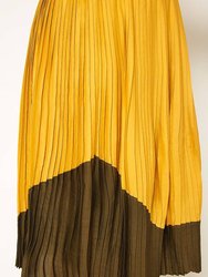 Pleated Midi Skirt