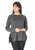 Ruffle Trim Sweatshirt in Charcoal