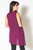 Women's Asymmetrical Sleeveless Tunic in Purple