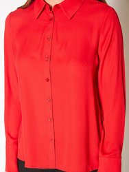 Women's Button Up Basic Everyday Shirt