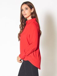 Women's Button Up Basic Everyday Shirt