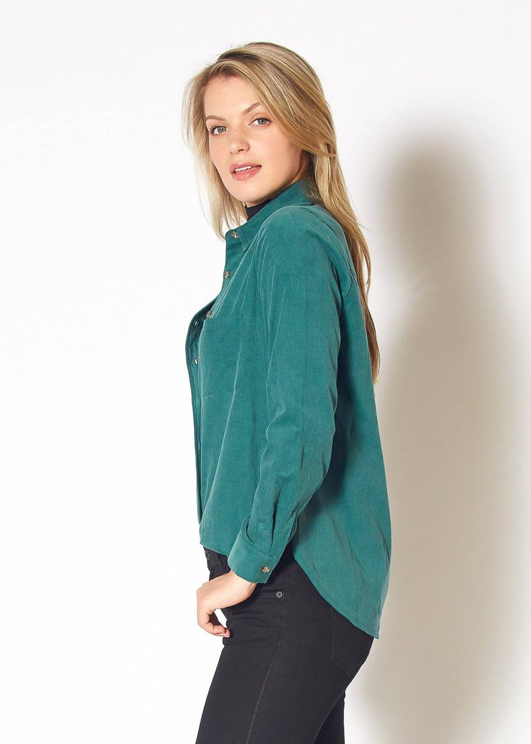 Women's Button Up Corduroy Shirt