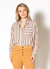 Women's Button Up Multi Stripe Shirt - Multi Stripe