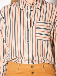 Women's Button Up Multi Stripe Shirt