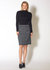 Women's High Rise Pencil Skirt - Navy Tweed